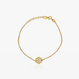 Pulsera Flor Roseta