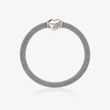 Mirror Heart Bead Bracelet