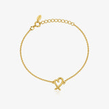 Pulsera Corazón Cruzado