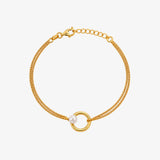 Pulsera Perla Aro