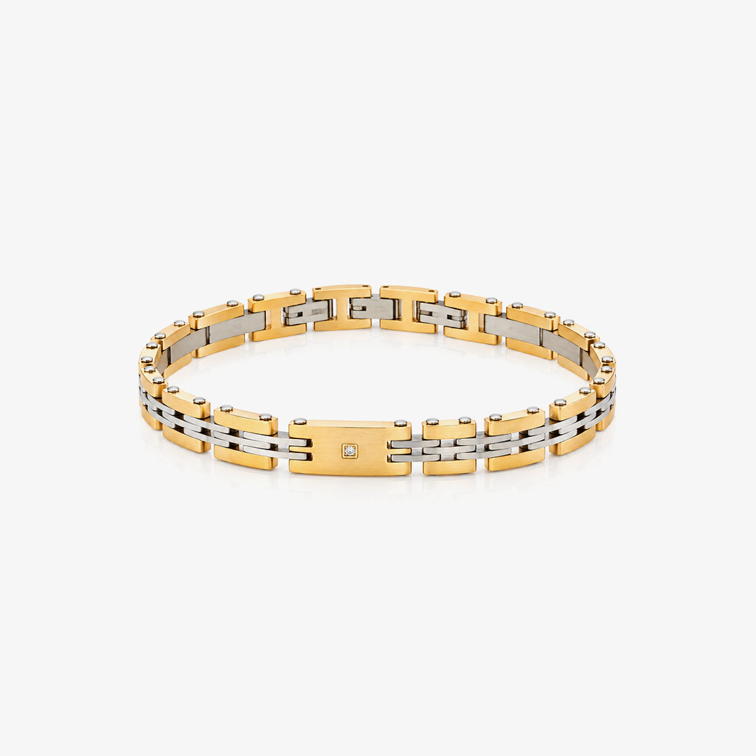 Pulsera bicolor Diamante