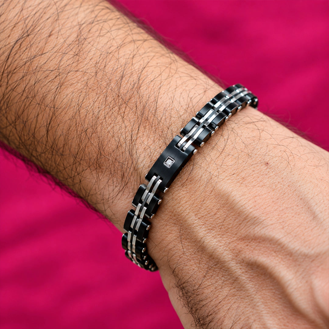 Pulsera bicolor Diamante