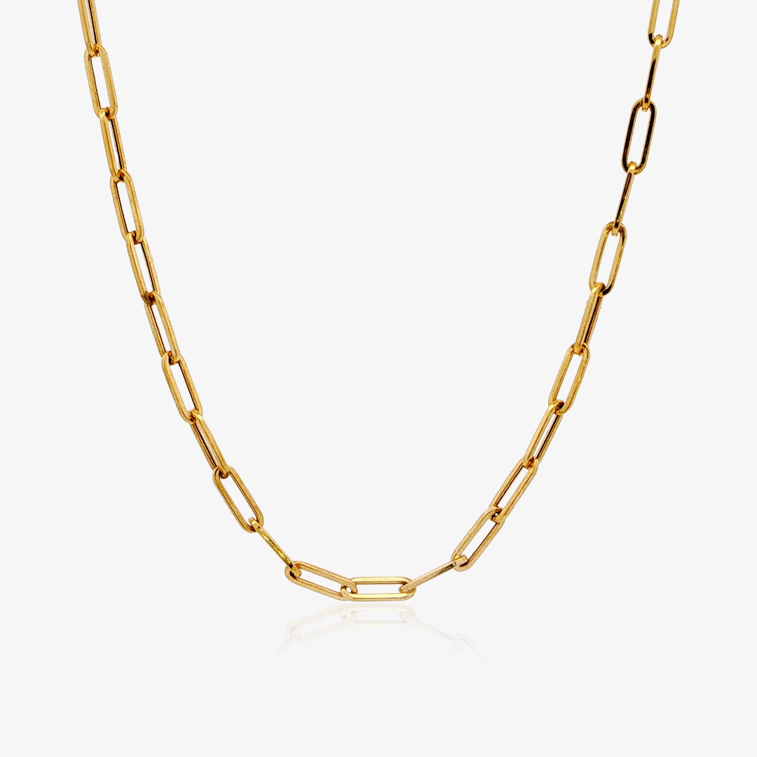 Forced Figaro Gold Chain 50 Cm