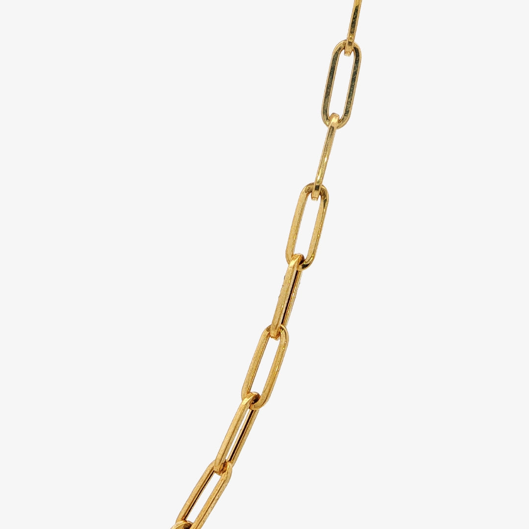 Forced Figaro Gold Chain 50 Cm