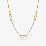 Collar Eslabones Intercalados