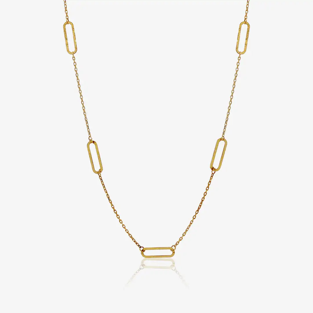 Interspersed Link Necklace