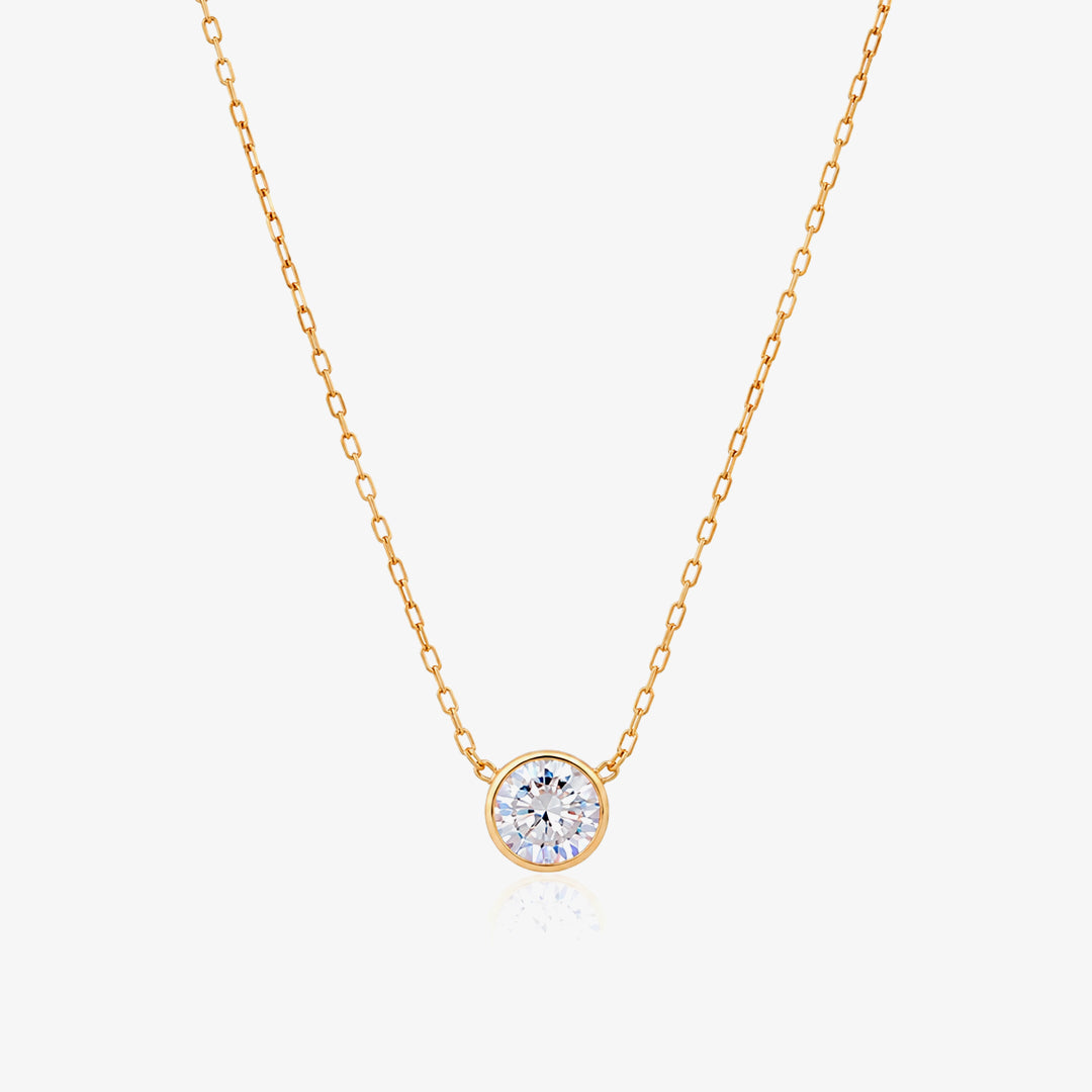 Round Chaton Necklace