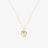 Collar corazones circonitas