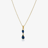 Collar gotas azules