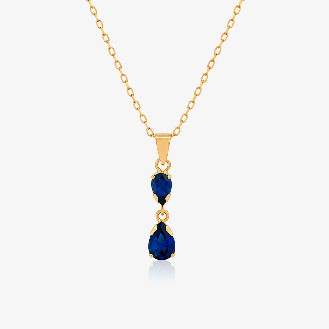 Collar gotas azules
