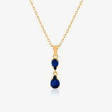 Collar gotas azules