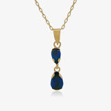 Collar gotas azules