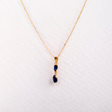 Blue drops necklace