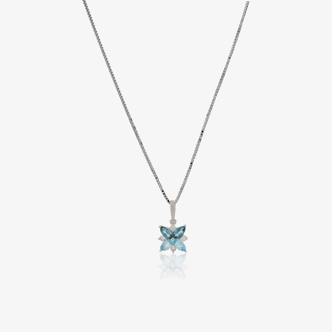Collar flor Topacio – Roselin Joyeros