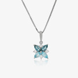 Collar flor Topacio
