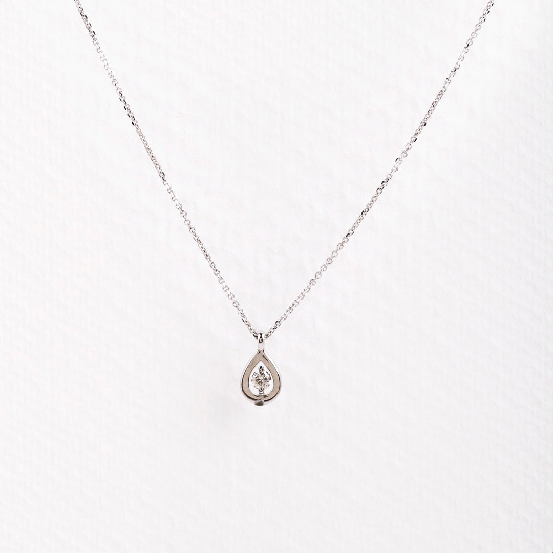 Teardrop Diamond Necklace