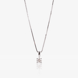 Diamond claw necklace.