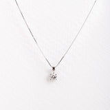 Diamond claw necklace.