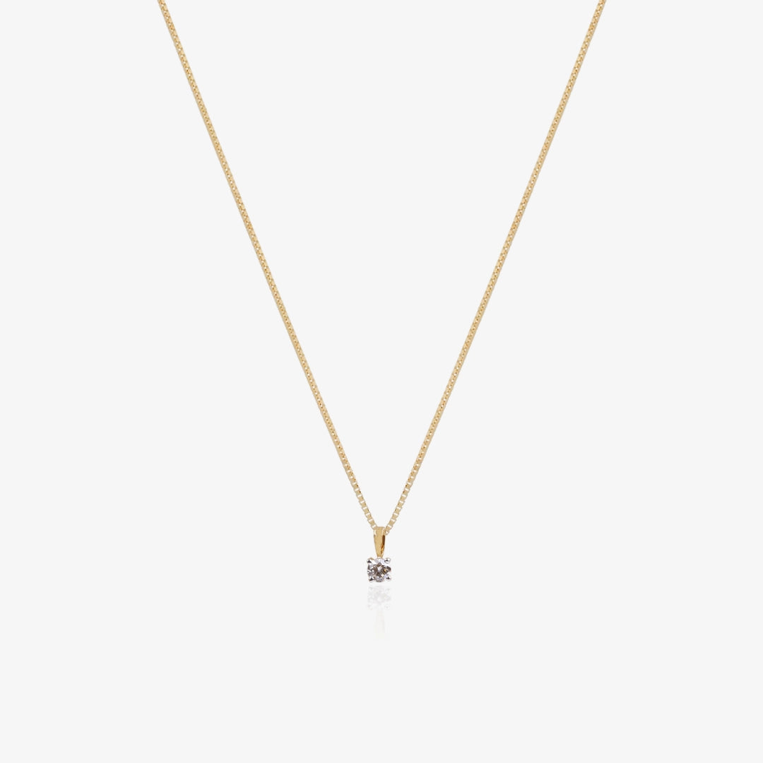 Collar Diamante 4 Garras