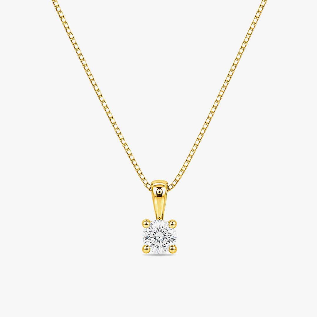 Collar Diamante 4 Garras