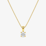 Collar Diamante 4 Garras