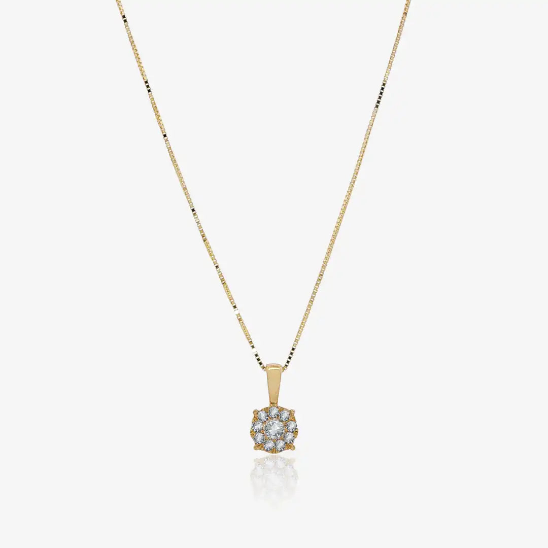 Collar diamante invisible.