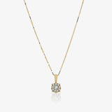 Collar diamante invisible.