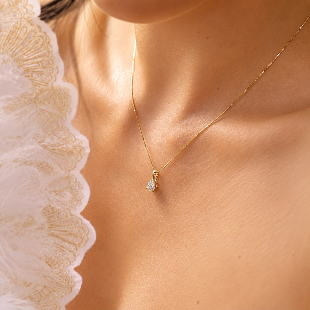 Collar diamante invisible