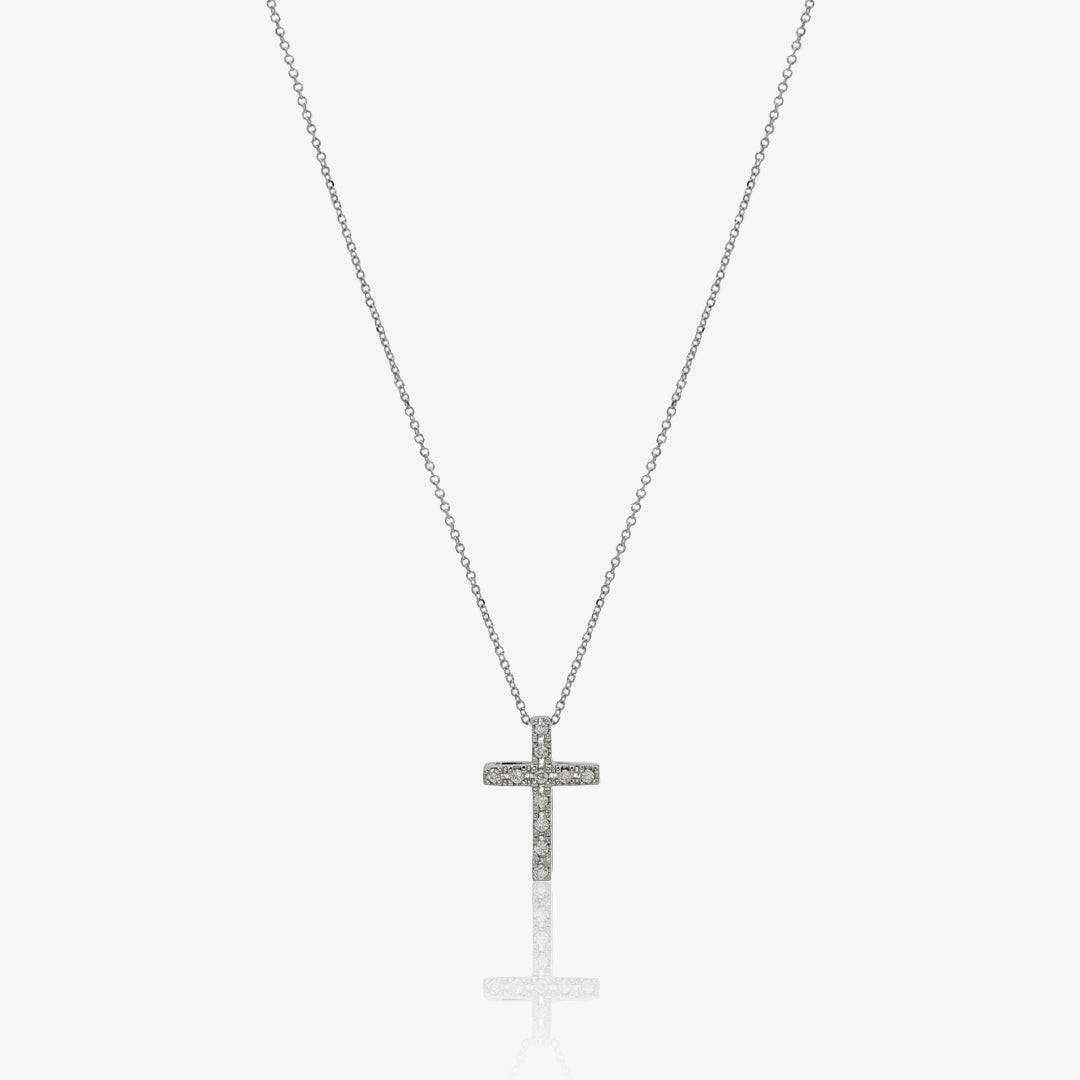 Diamond Cross Necklace.