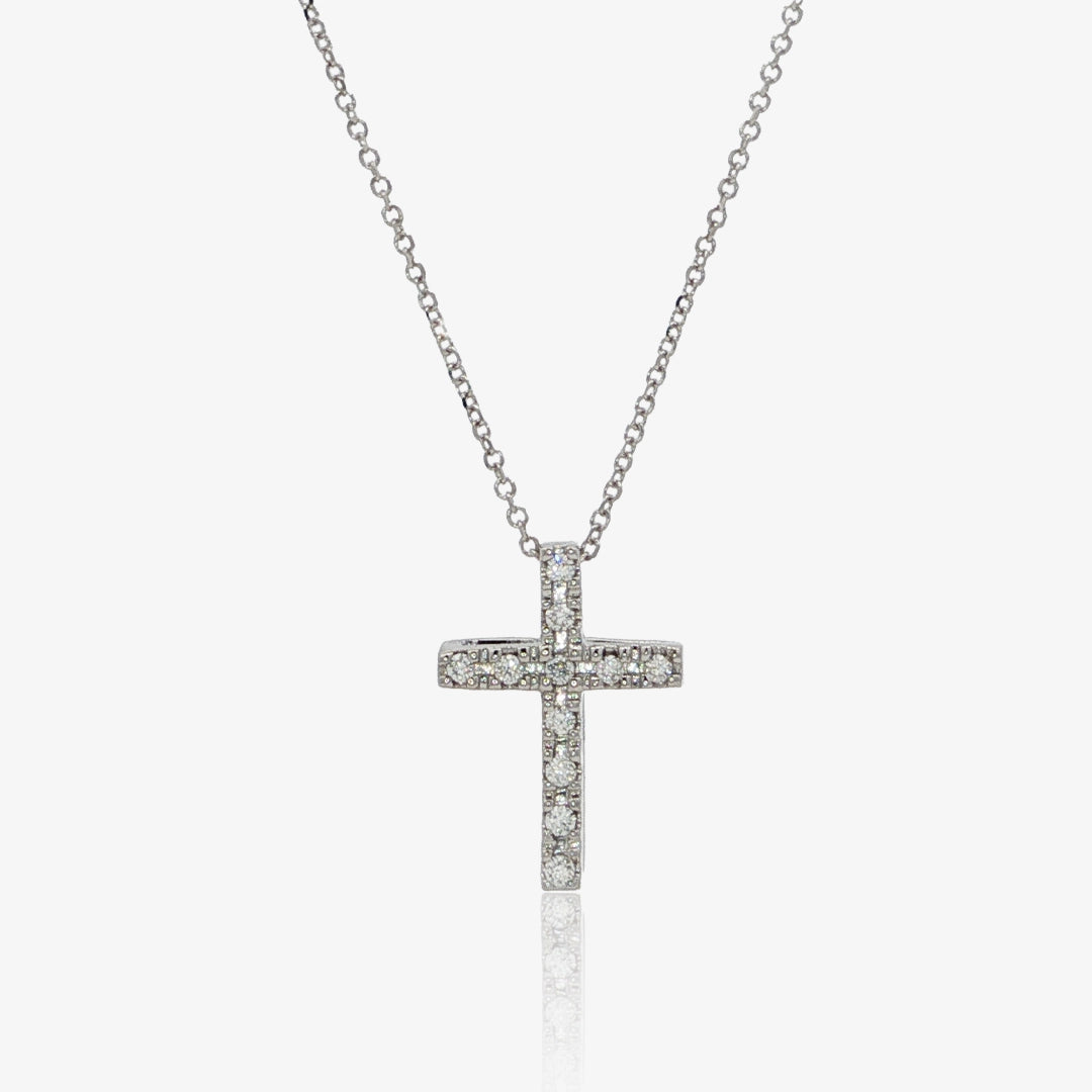 Diamond Cross Necklace.