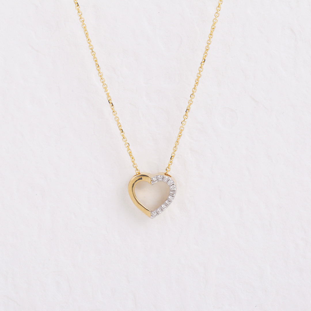 Diamond Heart Necklace.