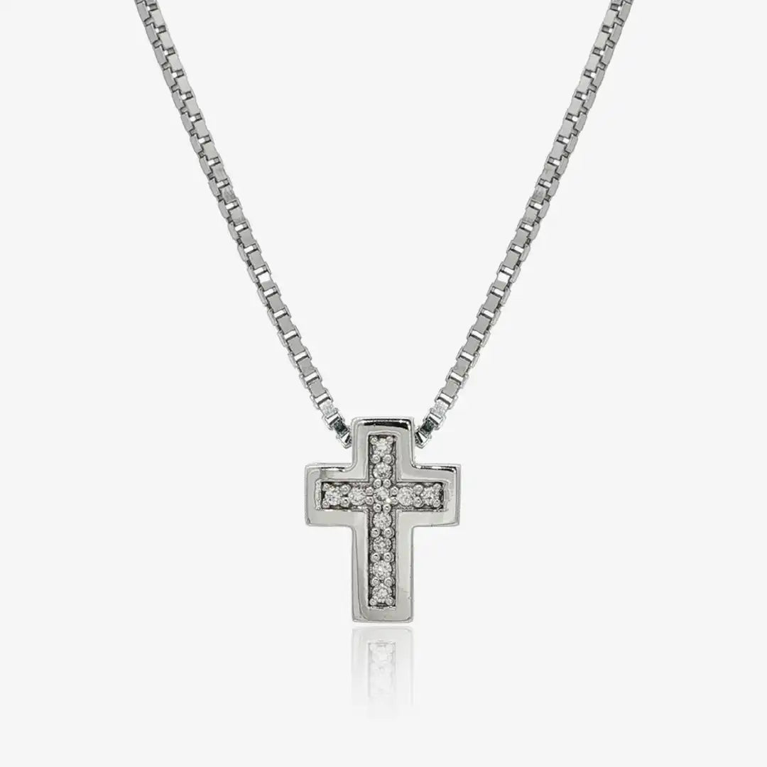 Collar Diamante Cruz