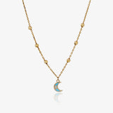 Collar Luna esmaltada