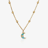 Collar Luna esmaltada