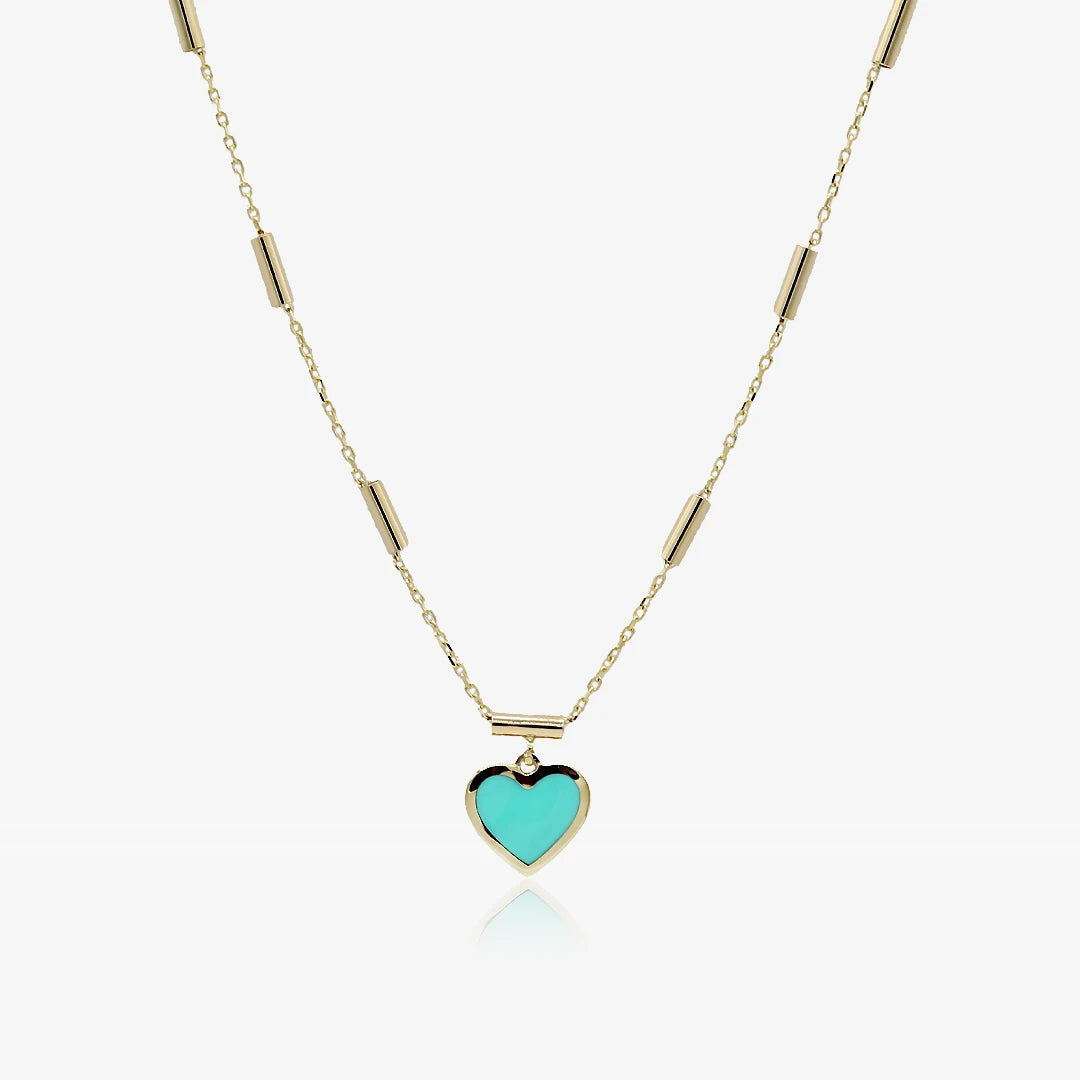 Collar Corazón Azul