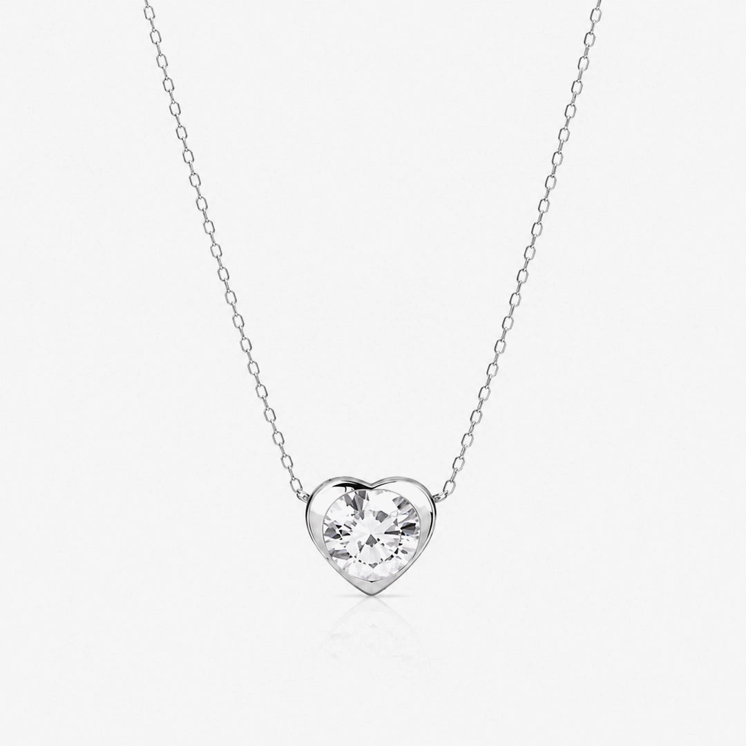 Heart Chaton Necklace