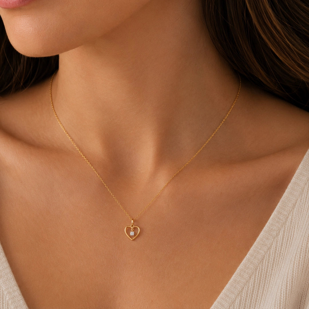 Collar Diamante Corazón