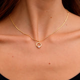 Collar Perla Circulo