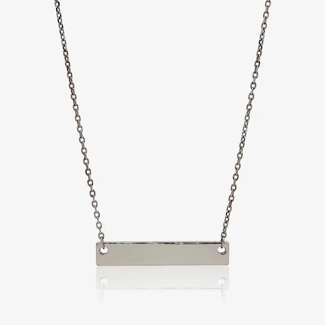 Collar placa rectangular