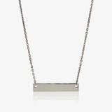 Collar placa rectangular