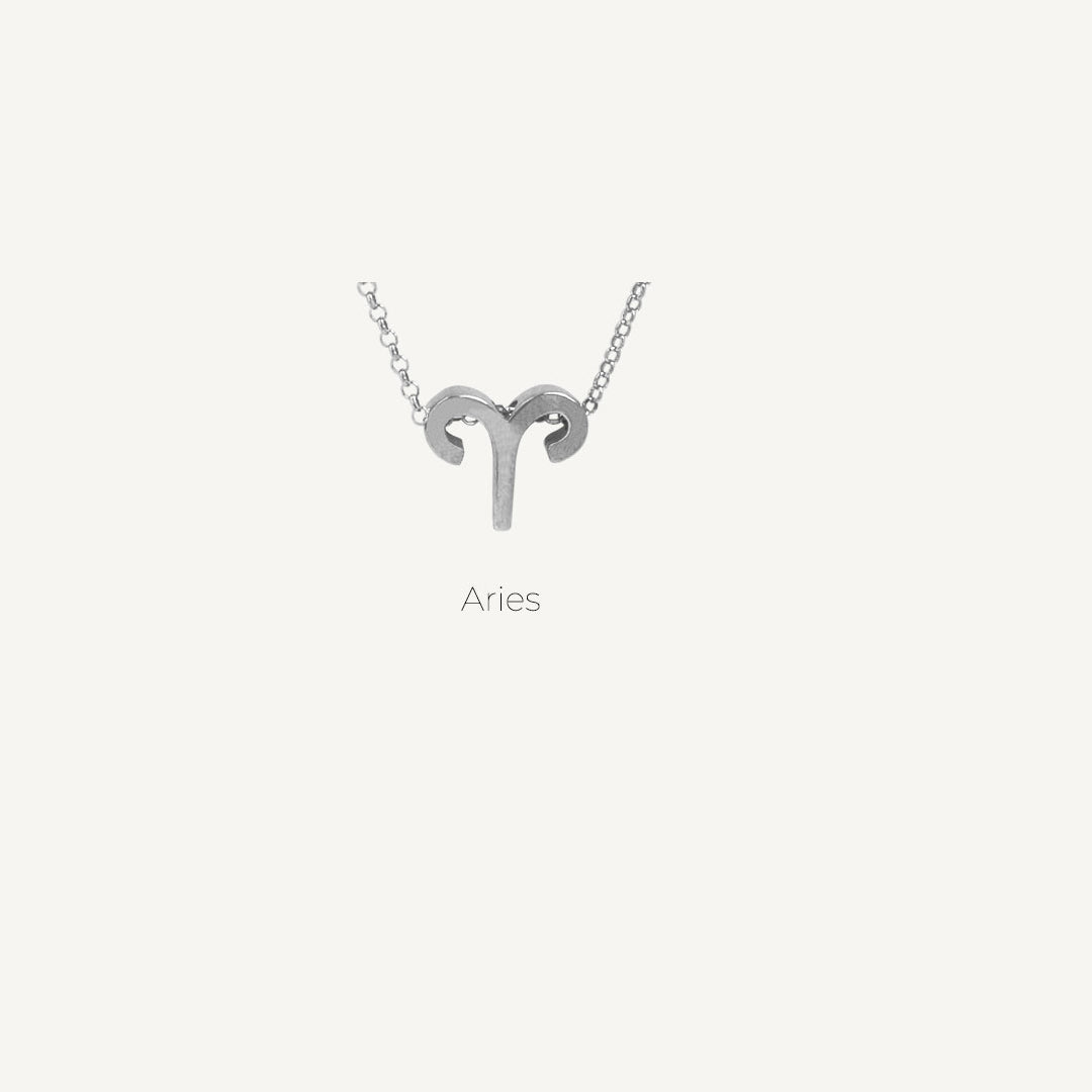 Plain Silver Choker Zodiac SCORPIO