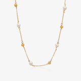 Collar bolitas perlas