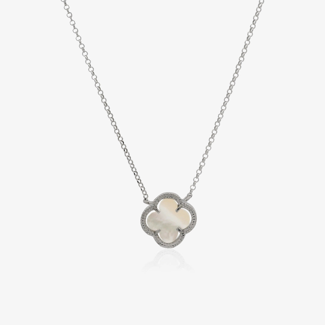 Collar Trebol Nacar