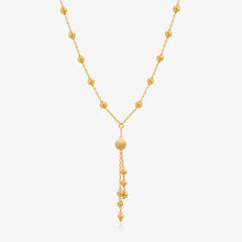 Diamond-Cut Bead Necklace