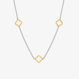 Collar Flores bicolor