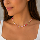 Collar Piedras Colores Estrella
