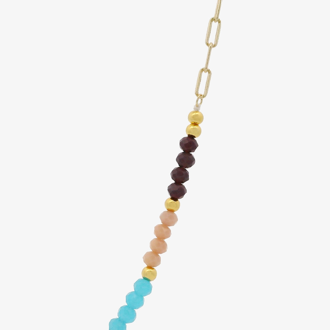 Collar Piedras Colores Estrella