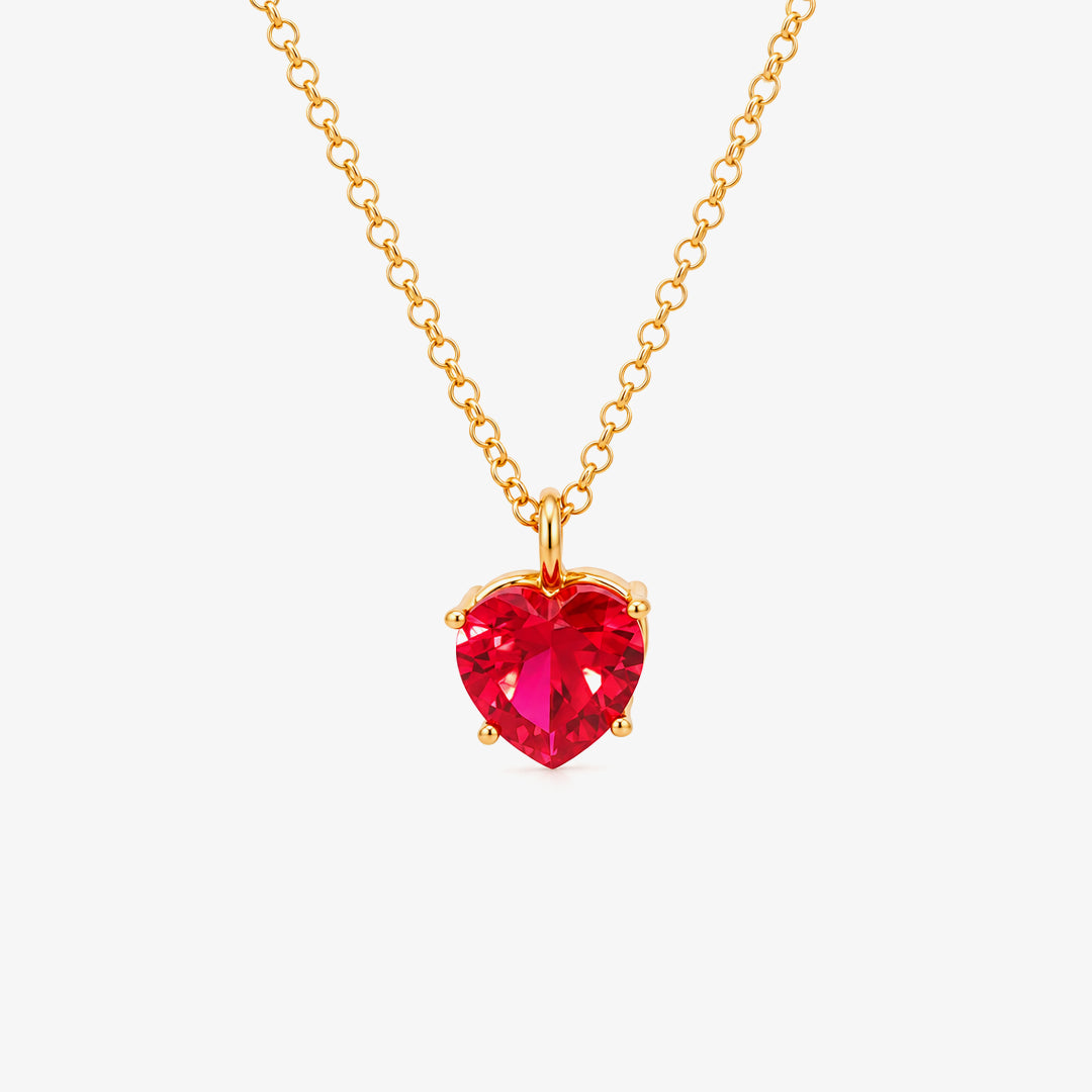 Collar Corazon Rojo