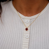 Collar Corazon Rojo