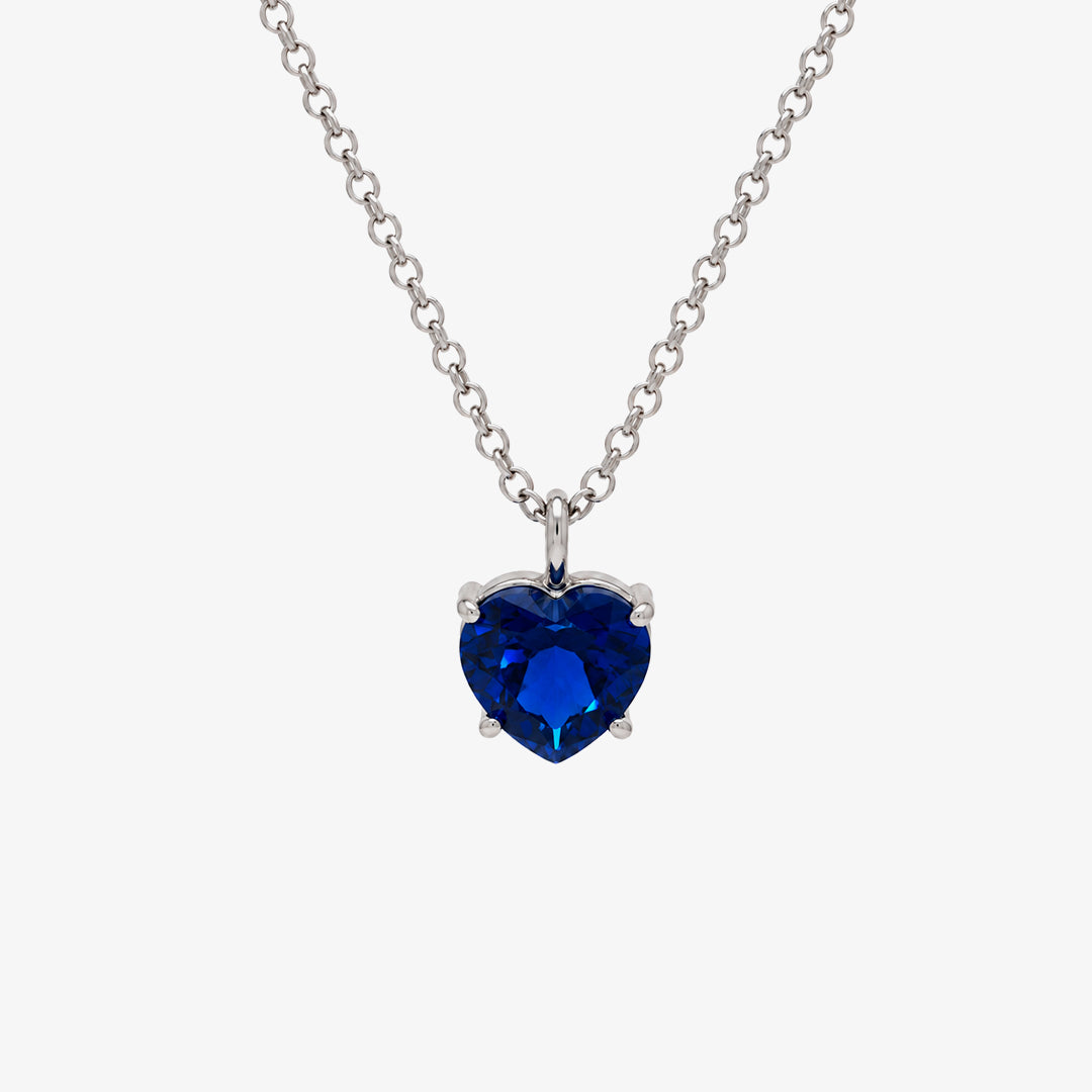 Collar Corazón Azul